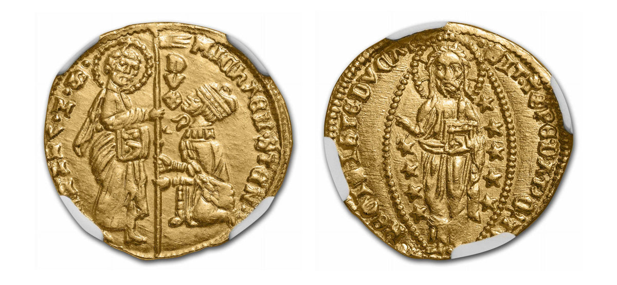1400-13 Venice Ducat Michael Steno NGC MS65 - Hard Asset Management, Inc