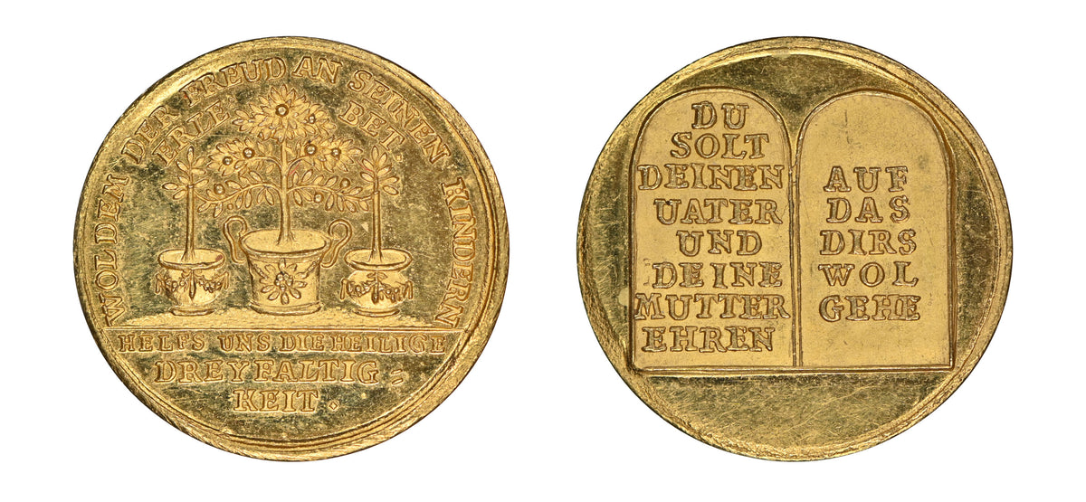 1701-1800 Hamburg Gold Ducat GPH-1142 4th Commandment NGC MS64PL - Hard Asset Management, Inc