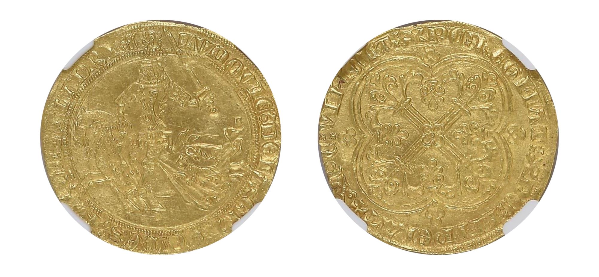 (1346-1384) Gold Franc Louis II De Male NGC MS62 - Hard Asset Management, Inc