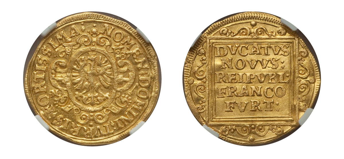 1634-AE Frankfurt Gold Ducat NGC MS62 - Hard Asset Management, Inc