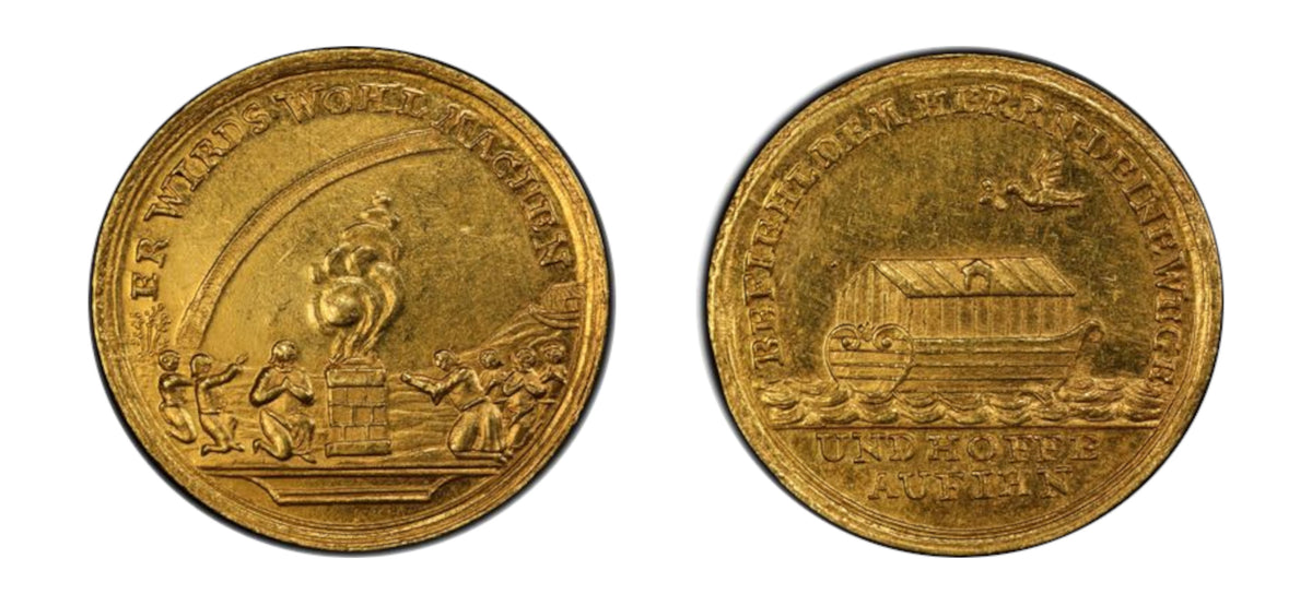 1736 Gold Ducat Noah's Ark PCGS MS61 - Hard Asset Management, Inc
