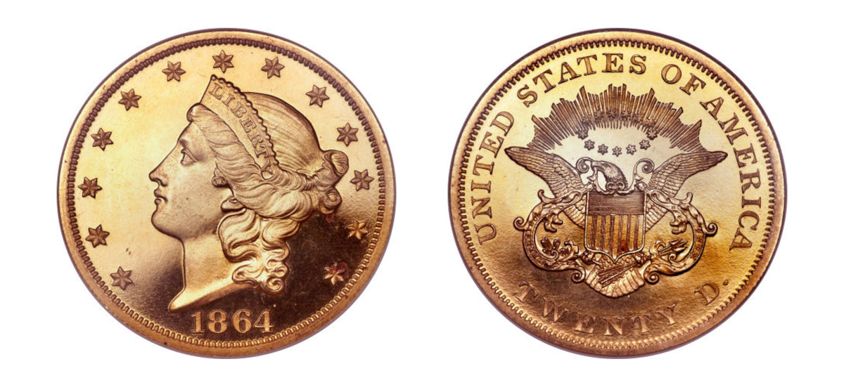 1864 $20 NGC PF65 Ultra Cameo - Hard Asset Management, Inc