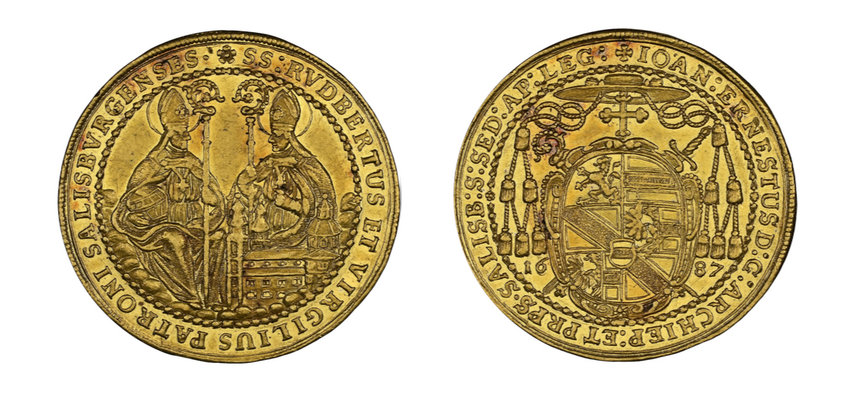 1687 Gold 6 Ducats NGC MS61 - Hard Asset Management, Inc