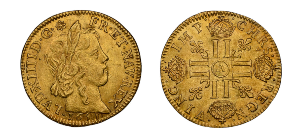 1651 Gold Louis D'OR NGC MS62 - Hard Asset Management, Inc