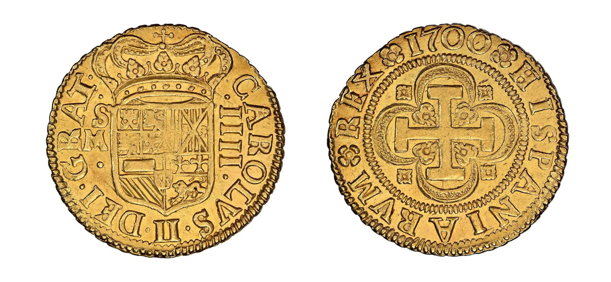 1700 Gold 4 Escudos NGC MS67 - Hard Asset Management, Inc