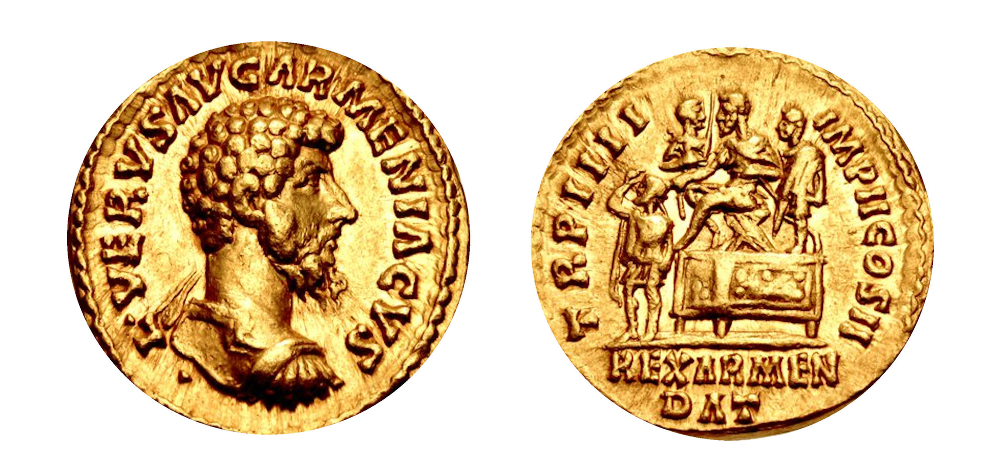161-169 AD Lucius Verus AV Aureus NGC MS 5/5 - 4/5 - Hard Asset Management, Inc