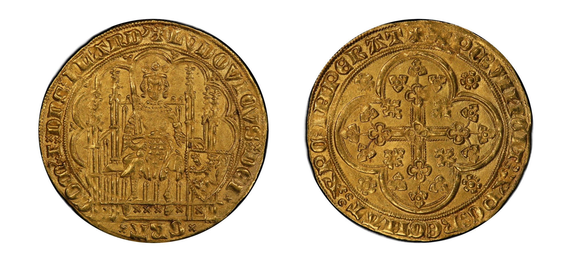 1346-84 Flanders CH.D'OR Louis II De Male PCGS MS63 - Hard Asset Management, Inc