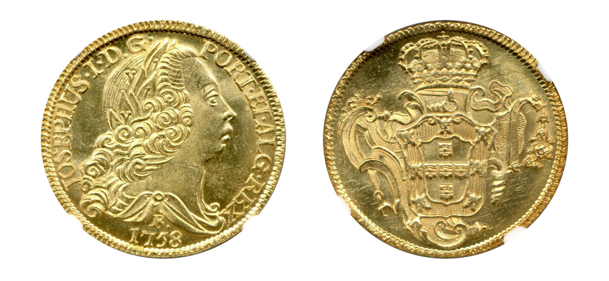 1758 Gold 6400 Reis NGC MS 66 WG - Hard Asset Management, Inc