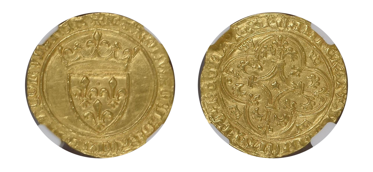 1380-1422 ECU'OR Charles VI NGC MS63 - Hard Asset Management, Inc
