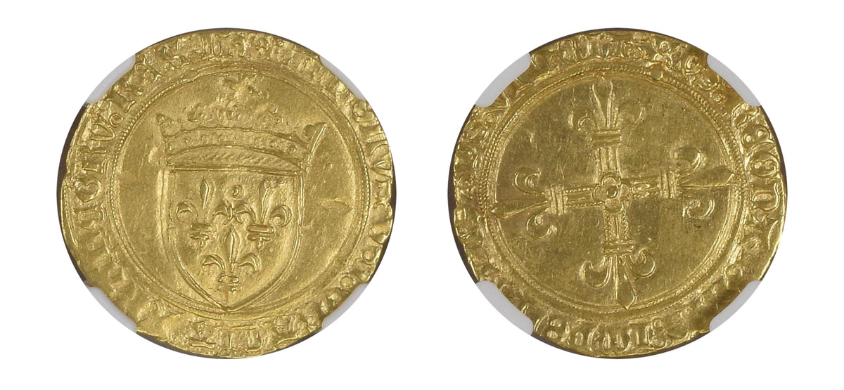 1380-1422 ECU'OR Charles VI NGC MS63 - Hard Asset Management, Inc
