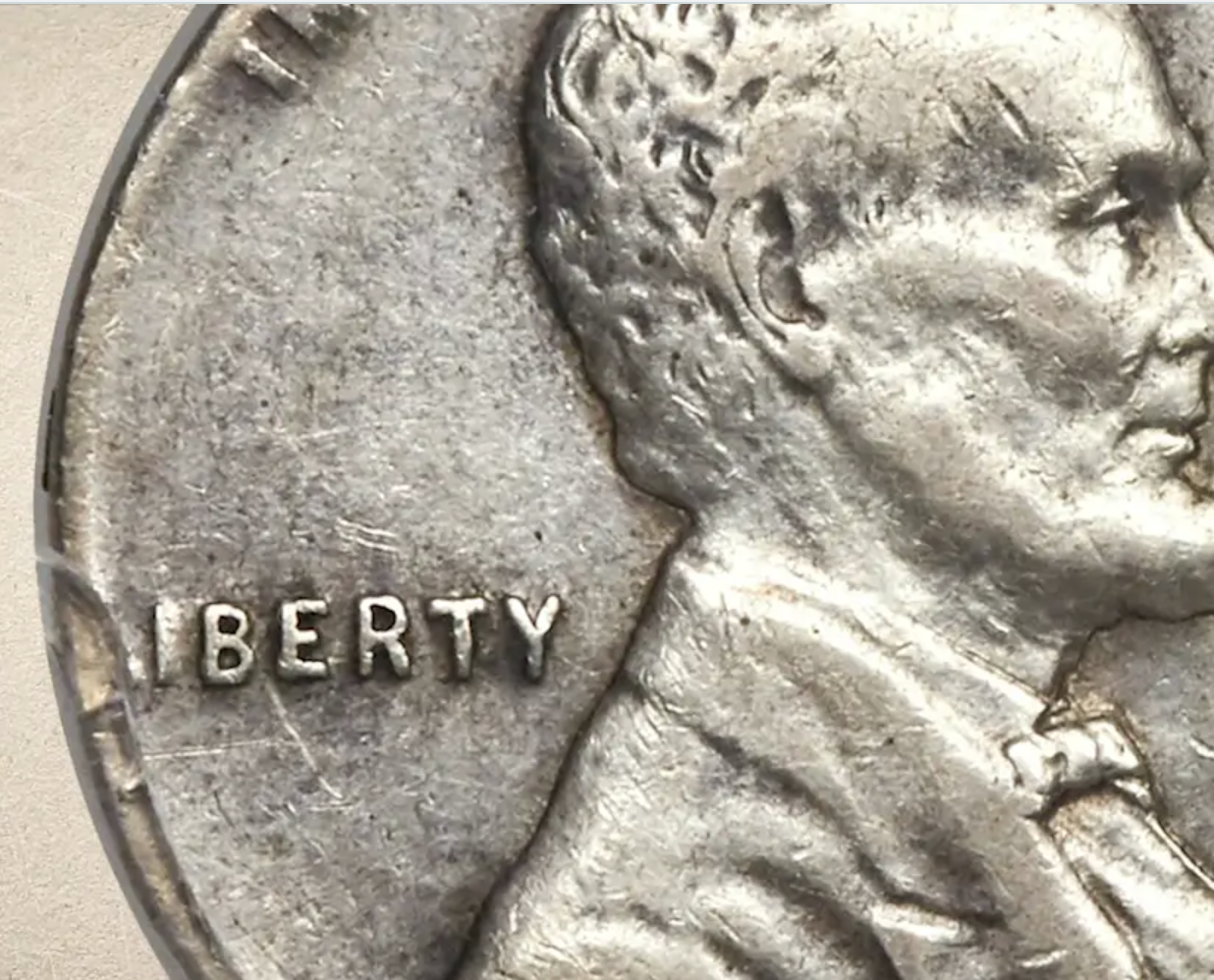 1943 1C Cent - Struck on a Silver Dime Planchet