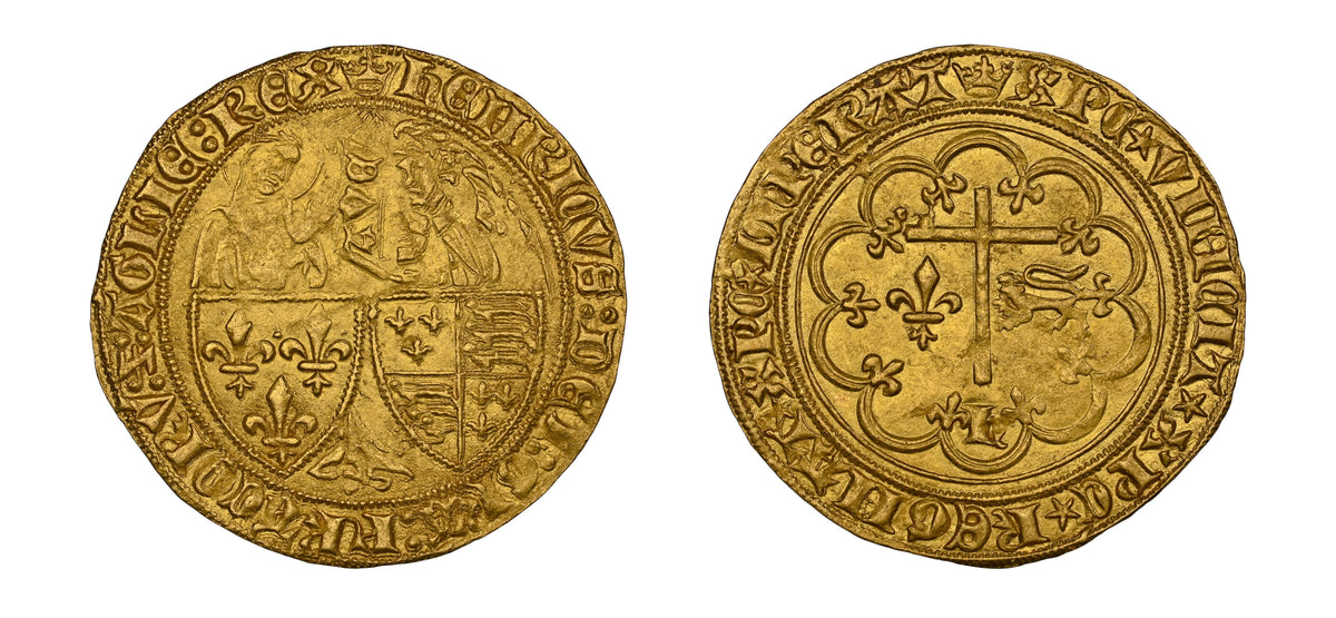 1422- 1453 King Henry VI Gold Salut D'OR NGC MS 63 - Hard Asset Management, Inc