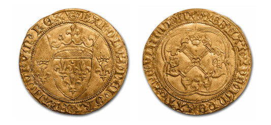 1422-1461 Gold ECU'OR King Charles VII NGC AU 58 - Hard Asset Management, Inc