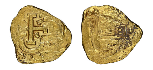 1621-1665 Gold 8 Escudos King Philip IV NGC MS 60 - Hard Asset Management, Inc