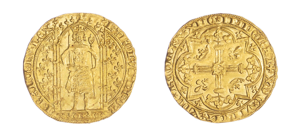 1364-1380 Gold Franc a Pied Charles V NGC MS62 - Hard Asset Management, Inc