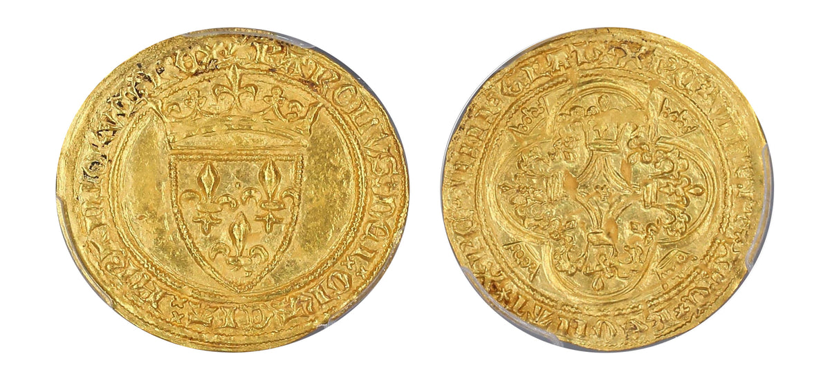 1380-1422 Gold ECU D'OR PCGS MS62 - Hard Asset Management, Inc