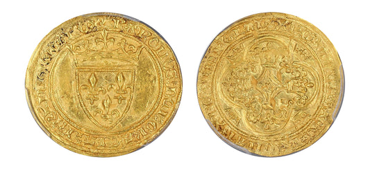 1380-1422 Gold ECU D'OR PCGS MS62 - Hard Asset Management, Inc