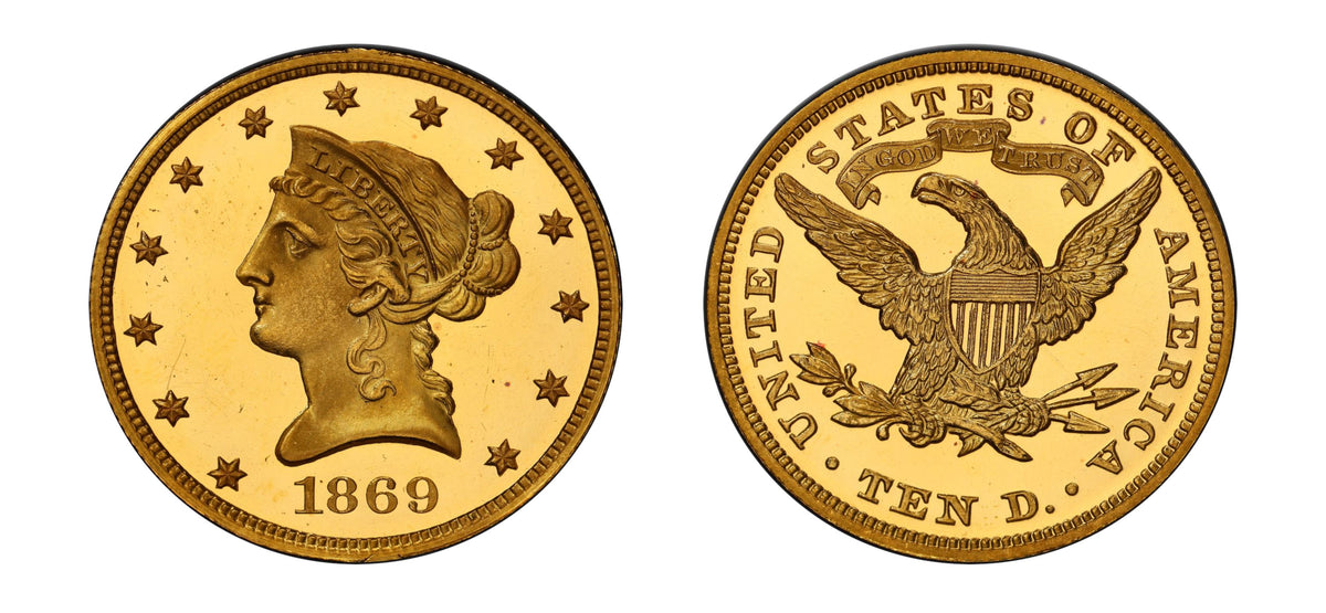 1869 $10 Liberty Head PCGS PR66 Deep Cameo - Hard Asset Management, Inc