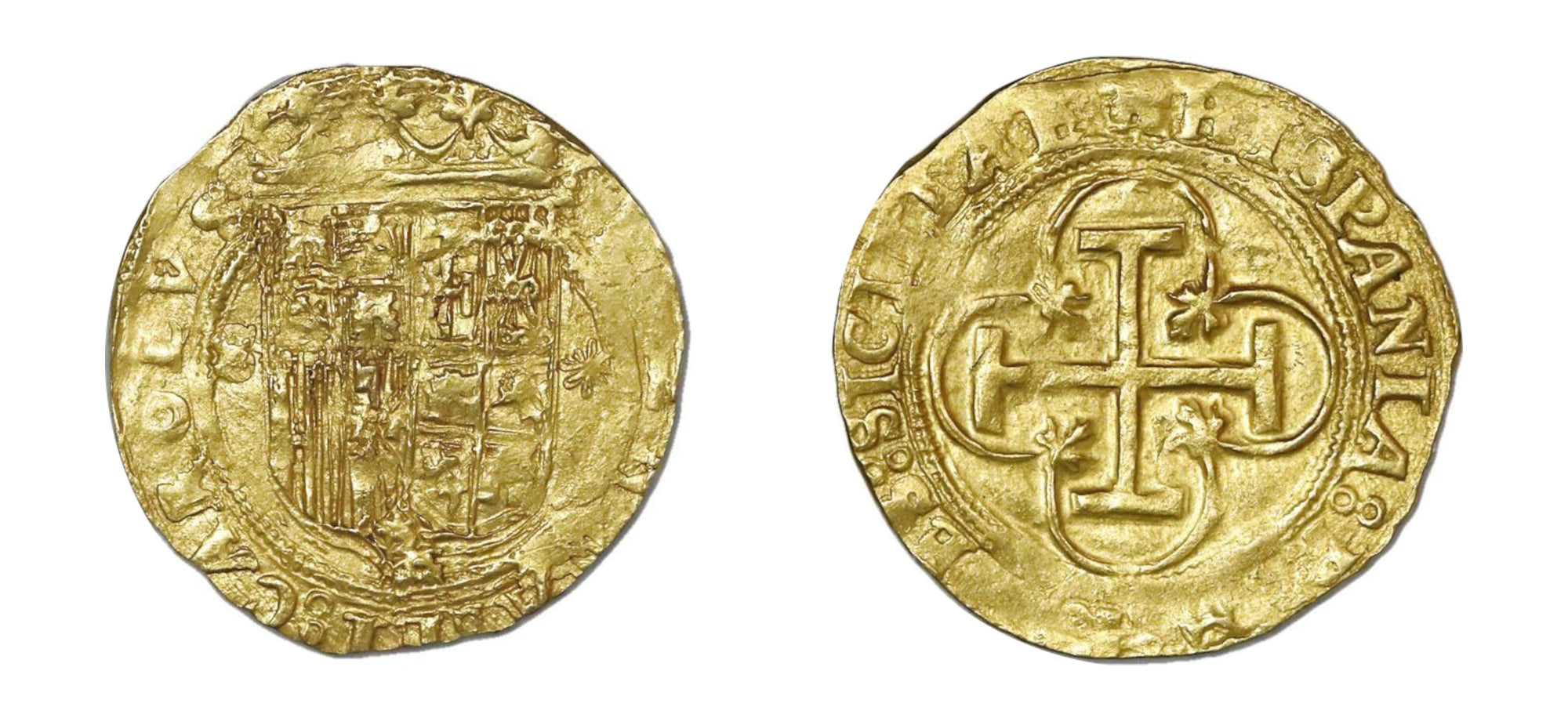 1516-56S Seville Escudo Charles & Joanna NGC MS63