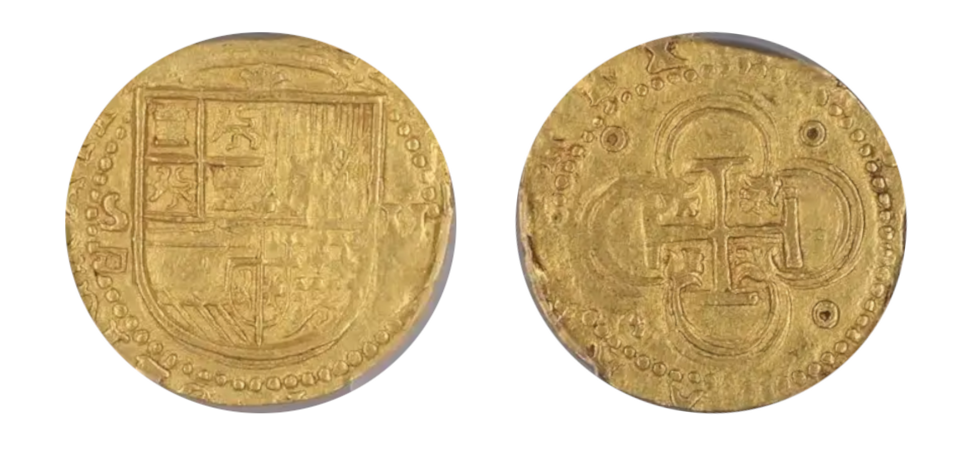 1566-1588 SPAIN GOLD 2 ESCUDOS NGC MS62 - Hard Asset Management, Inc