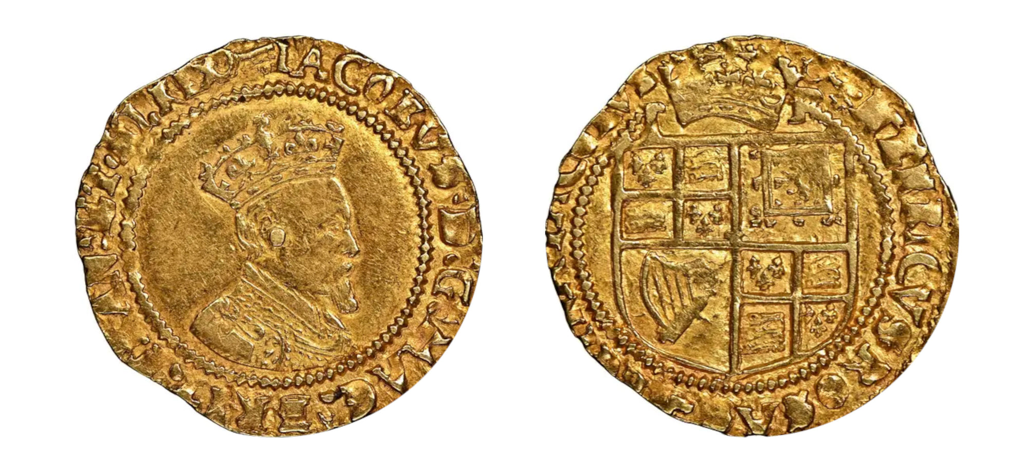 1609-1610 King James I Gold Crown NGC AU 55