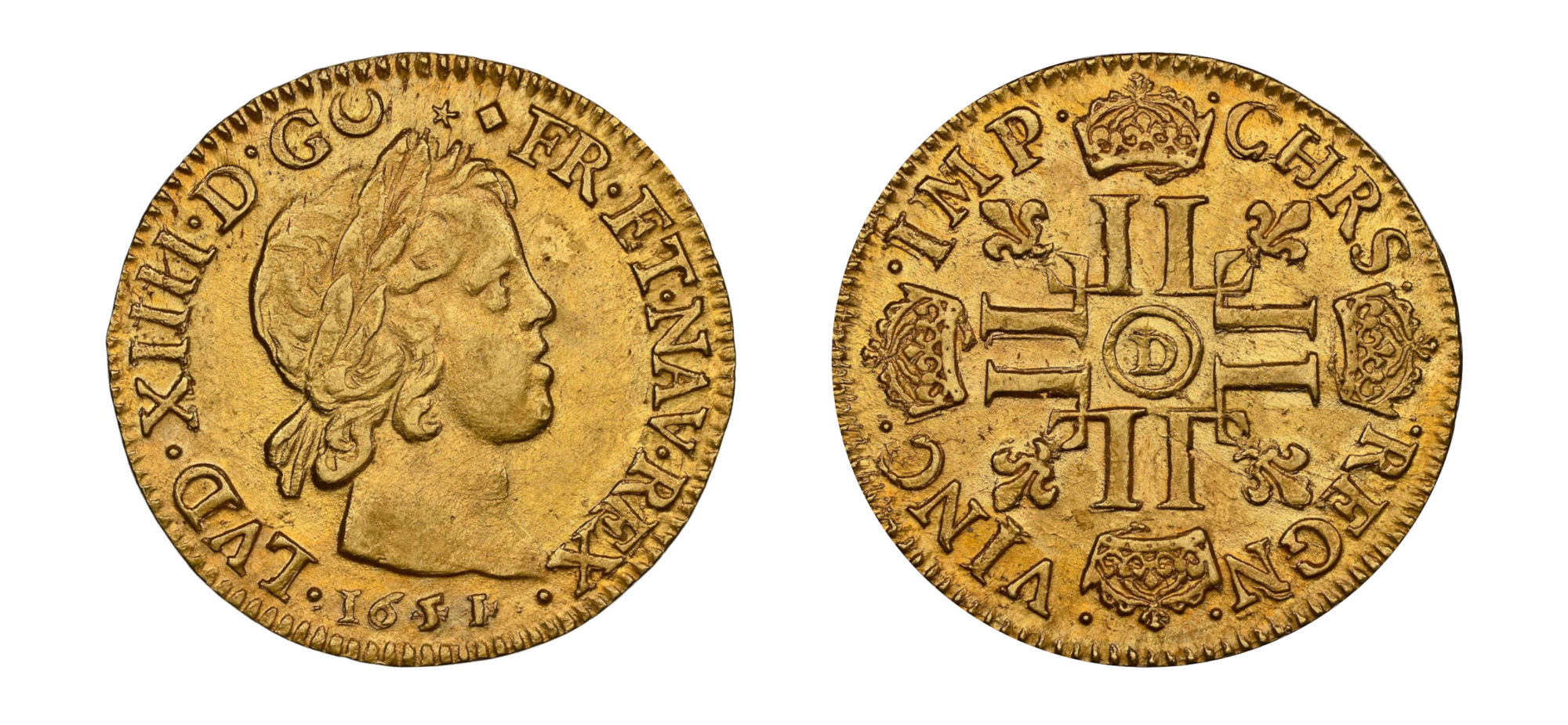 1651/44 Gold Louis D'OR NGC AU 58