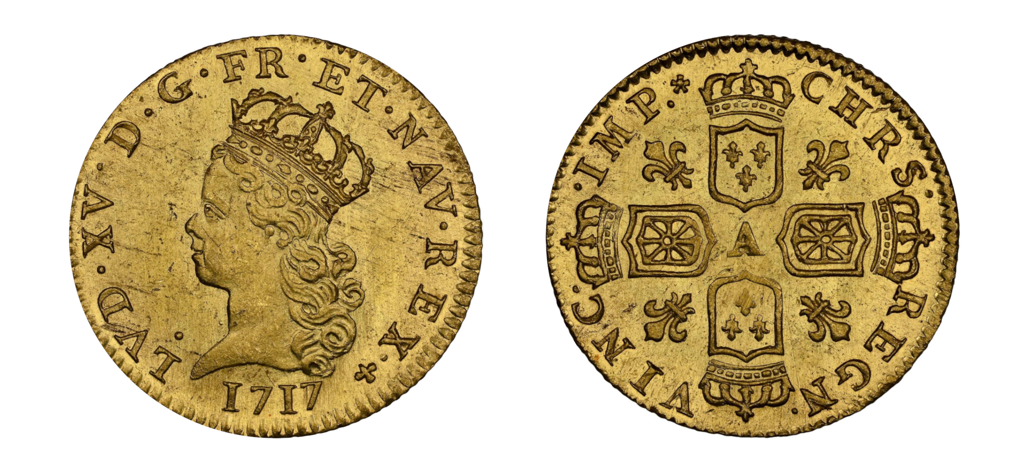 1717 Gold Louis D'OR NGC MS 64+