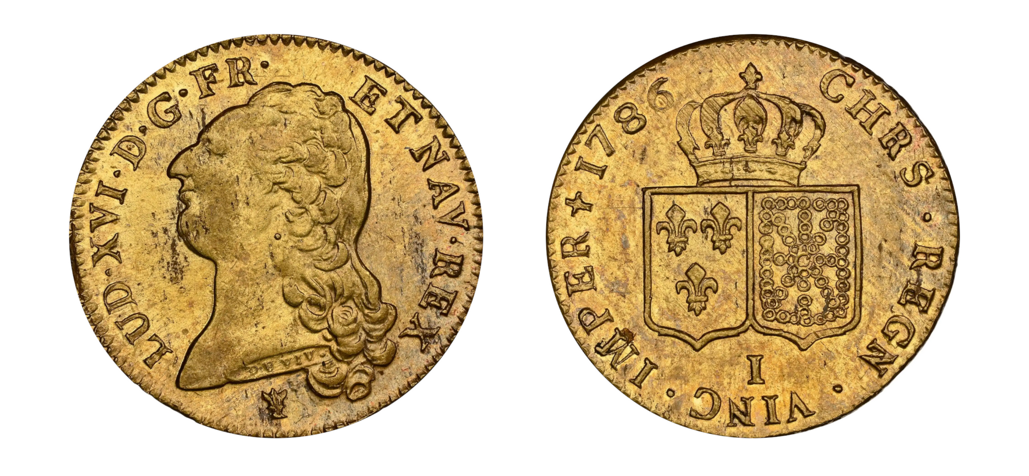 1786I France Gold Double Louis D'OR NGC AU58