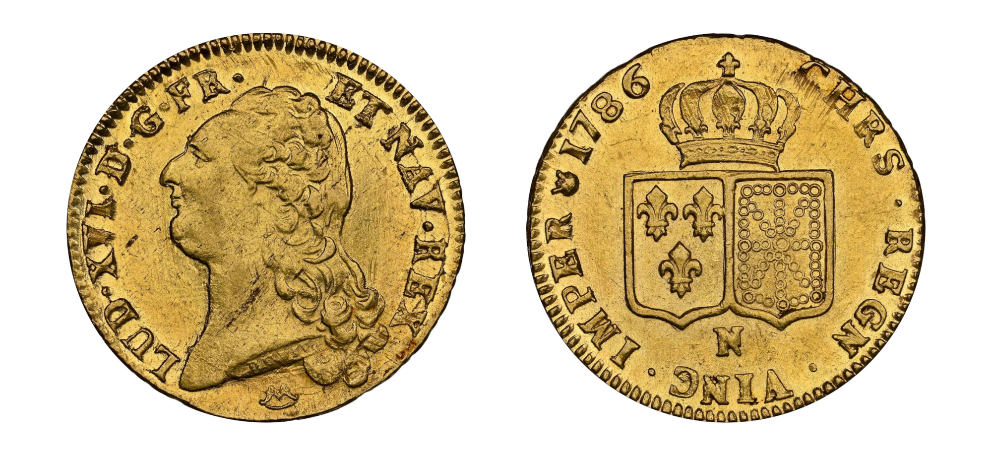 1786 Gold Double Louis D'OR NGC MS 60