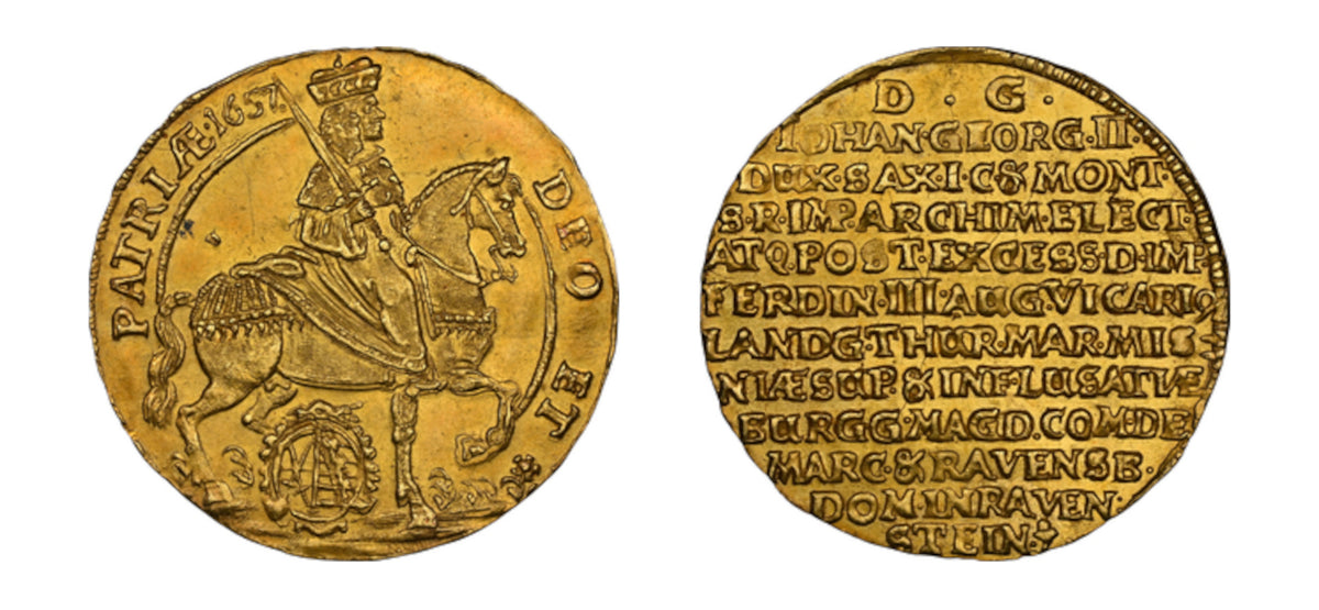 1657 Gold 2 Ducats NGC MS62 - Hard Asset Management, Inc