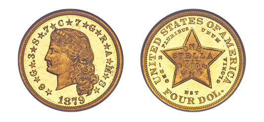 1879 $4 Flowing hair Judd-1635 Pollock-1833 JD-1 R3 NGC PR66 Cameo - Hard Asset Management, Inc