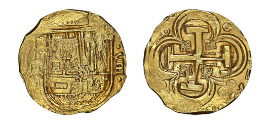 1634-1659 Gold 8 Escudos Philip IV NGC MS64 - Hard Asset Management, Inc