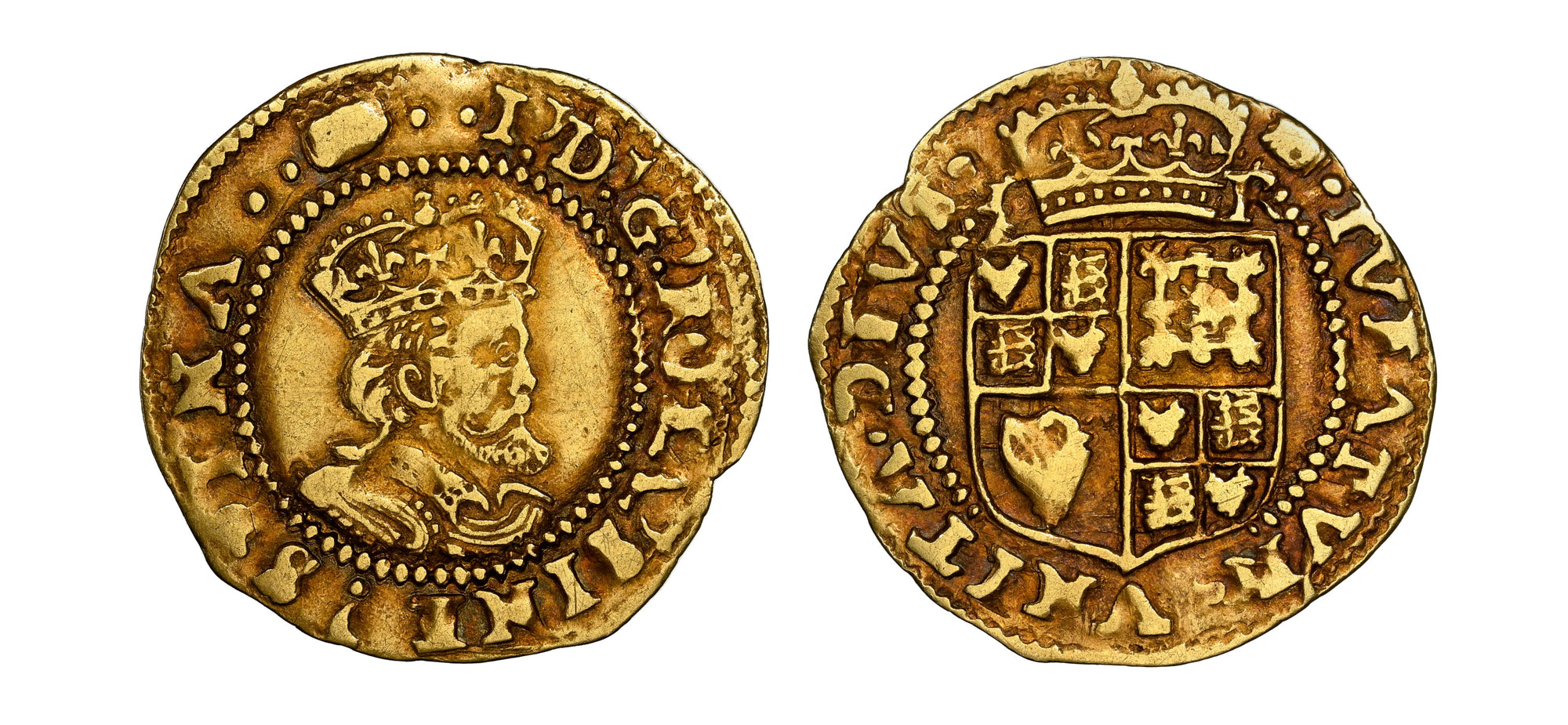 1615-1616 Gold Half Crown King James I NGC XF40 - Hard Asset Management, Inc