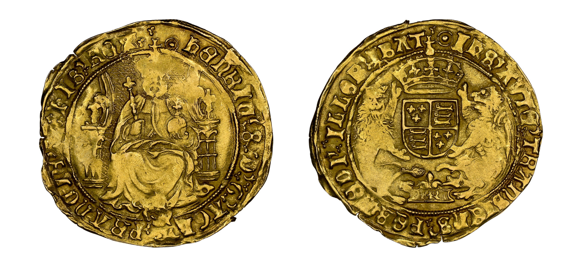 1544-1547 Gold Half Sovereign King Henry VIII NGC AU55 - Hard Asset Management, Inc