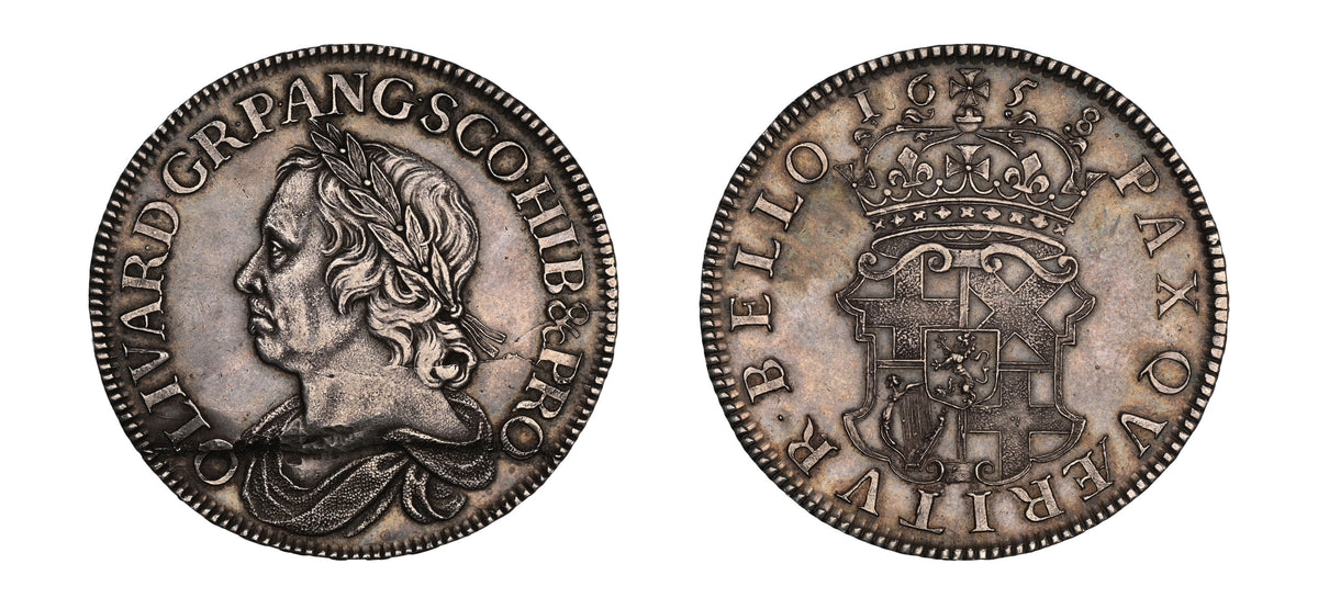 1658/7 Cromwell Silver Crown NGC MS61 - Hard Asset Management, Inc