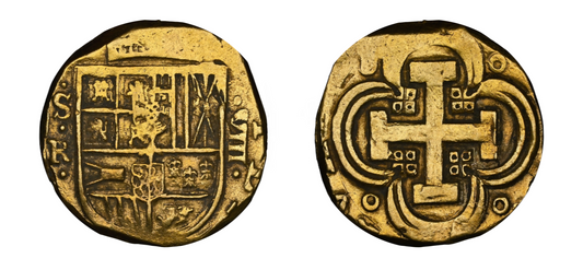 1631-1666 Gold 8 Escudos NGC AU50 - Hard Asset Management, Inc