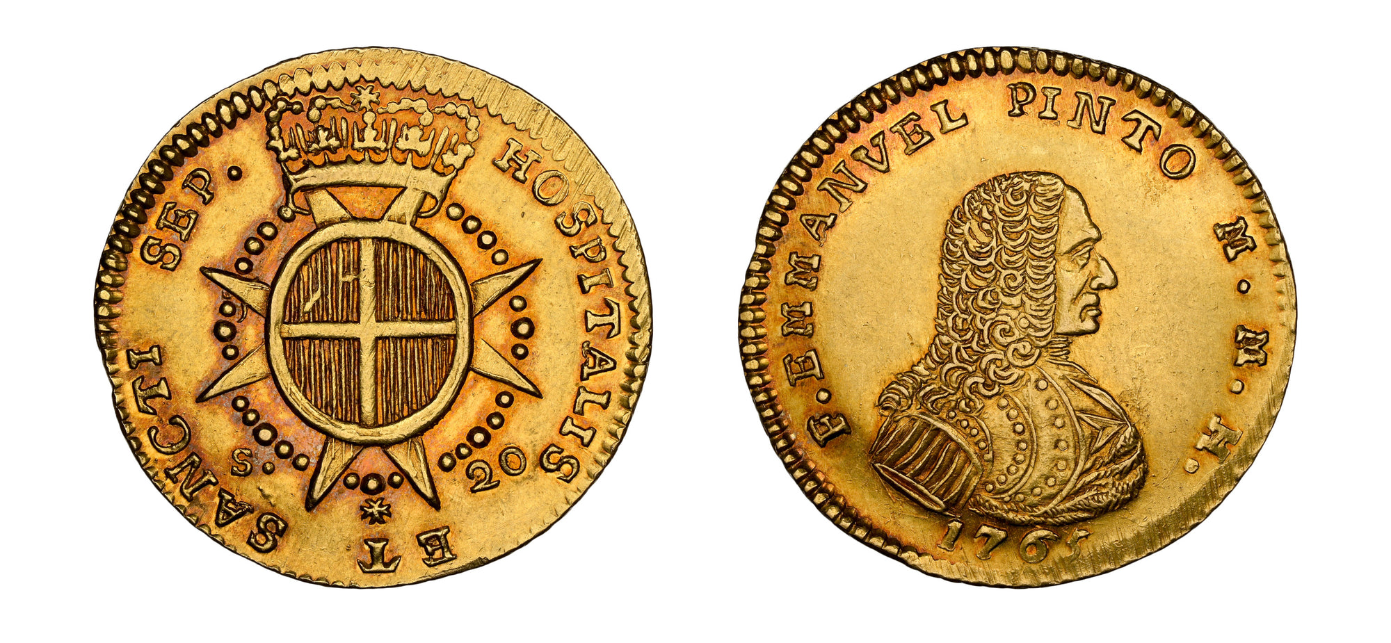 1765 Gold 20 Scudi Order of Malta NGC AU58 - Hard Asset Management, Inc