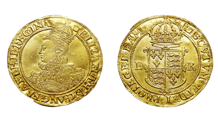 1594-96 Elizabeth Gold 1 pound PCGS test - DO NOT BID