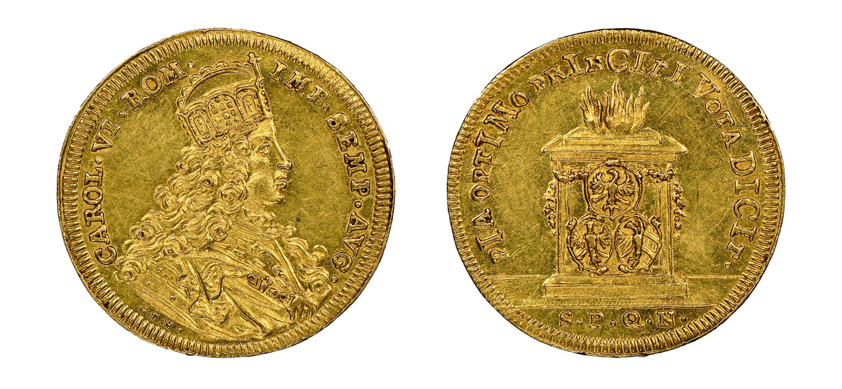 1712 GFN Nurnberg Gold Ducat Karl VI Altar NGC MS62 - Hard Asset Management, Inc