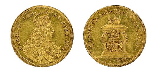 1712 GFN Nurnberg Gold Ducat Karl VI Altar NGC MS62 - Hard Asset Management, Inc