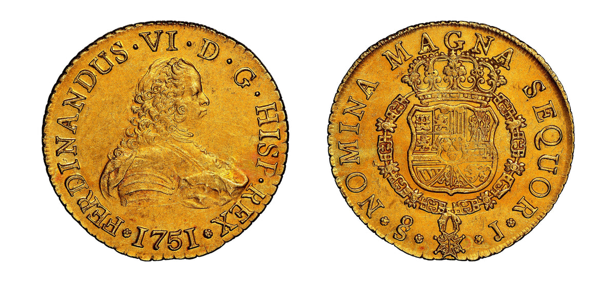 1751-SO J 8 Escudos La Luz Shipwreck NGC MS61 - Hard Asset Management, Inc