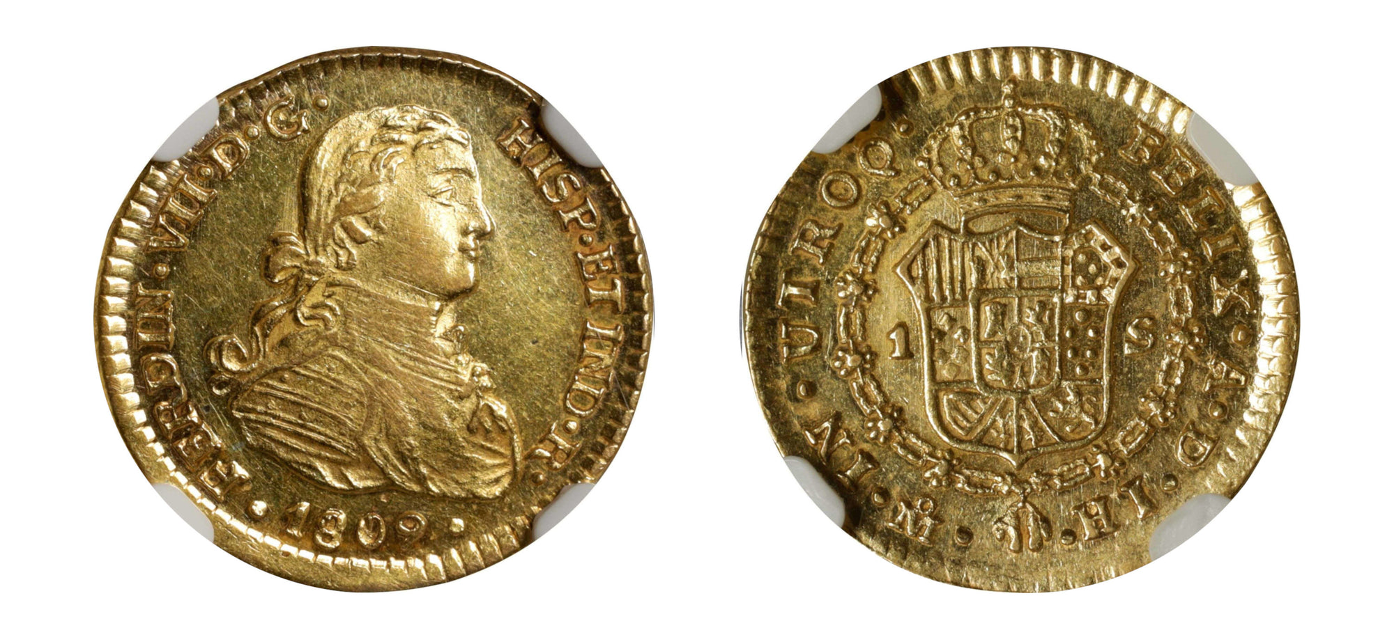 1809 Gold Escudo NGC MS 62 - Hard Asset Management, Inc