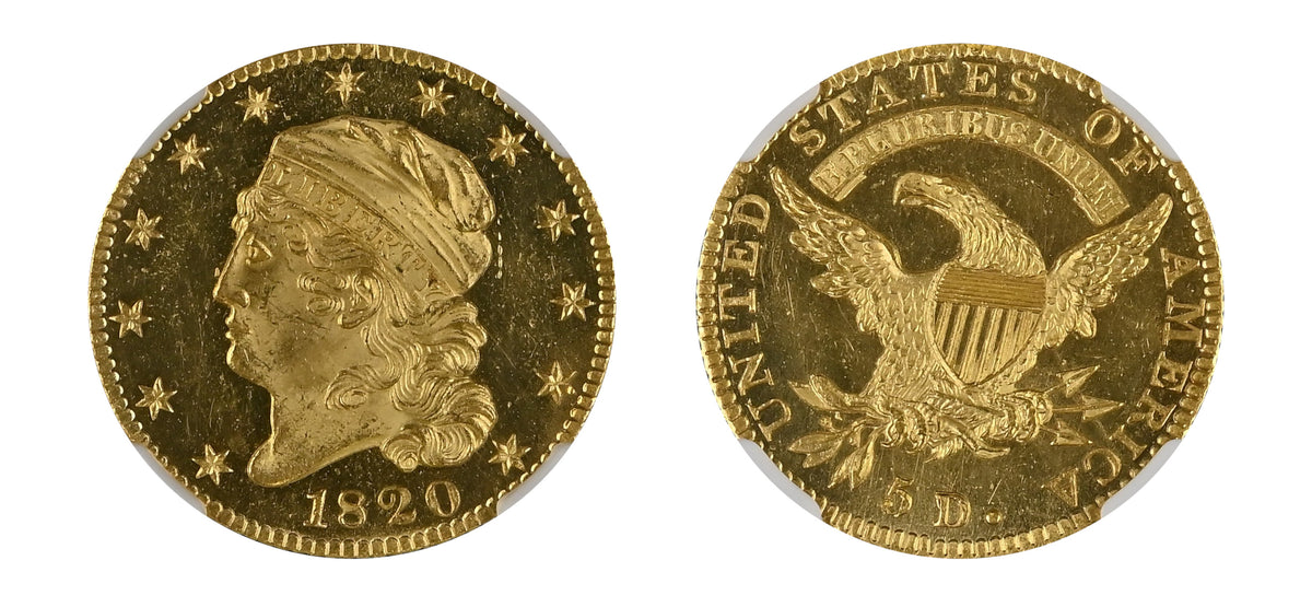 1820 $5 Capped Head NGC SP64 - Hard Asset Management, Inc