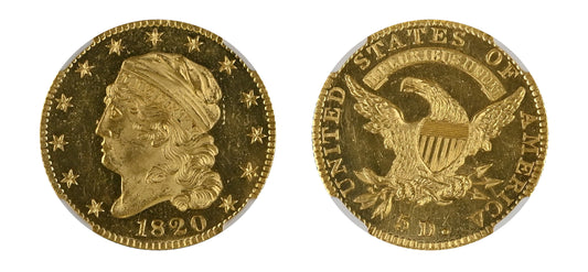 1820 $5 Capped Head NGC SP64 - Hard Asset Management, Inc
