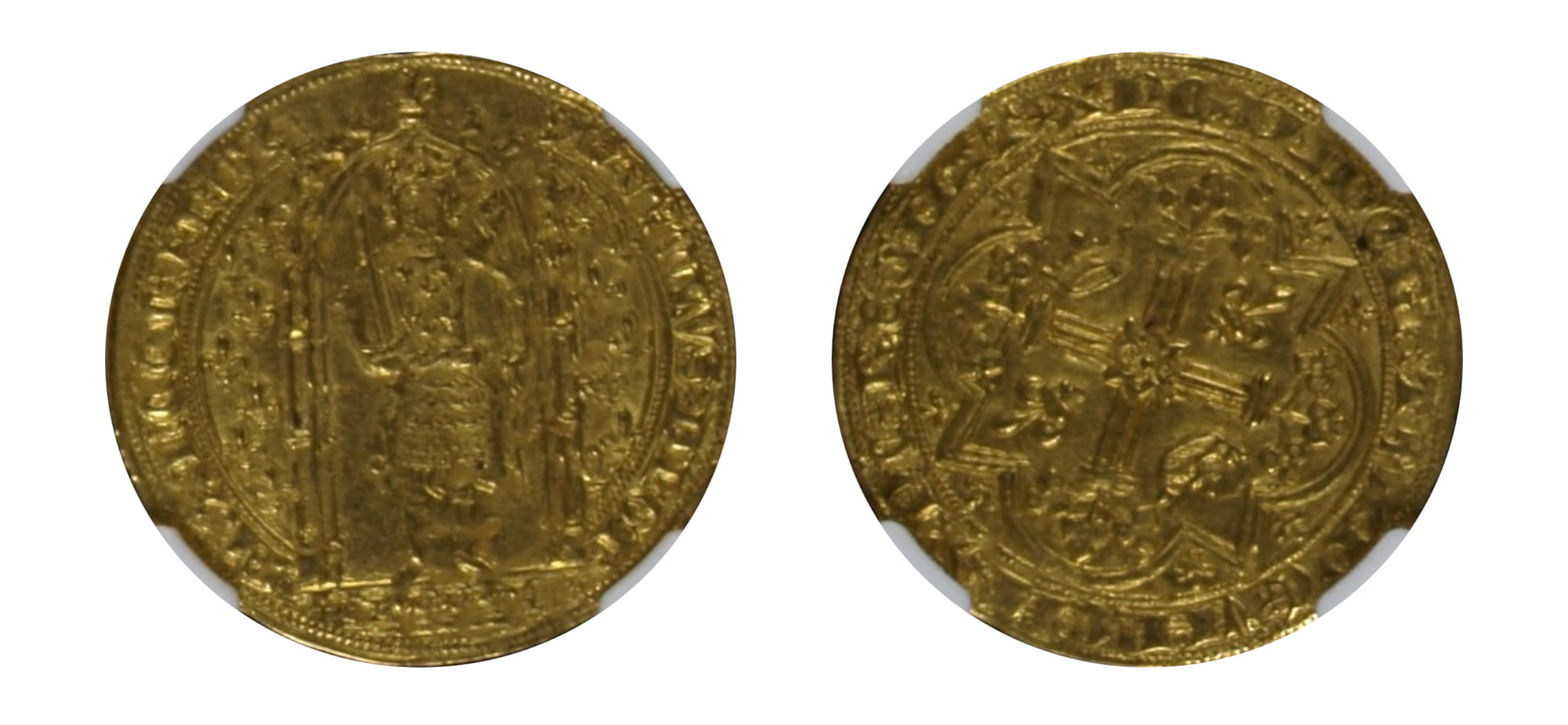 (1364-1380) FRANCE Gold Franc a Pied Charles V NGC MS62 - Hard Asset Management, Inc