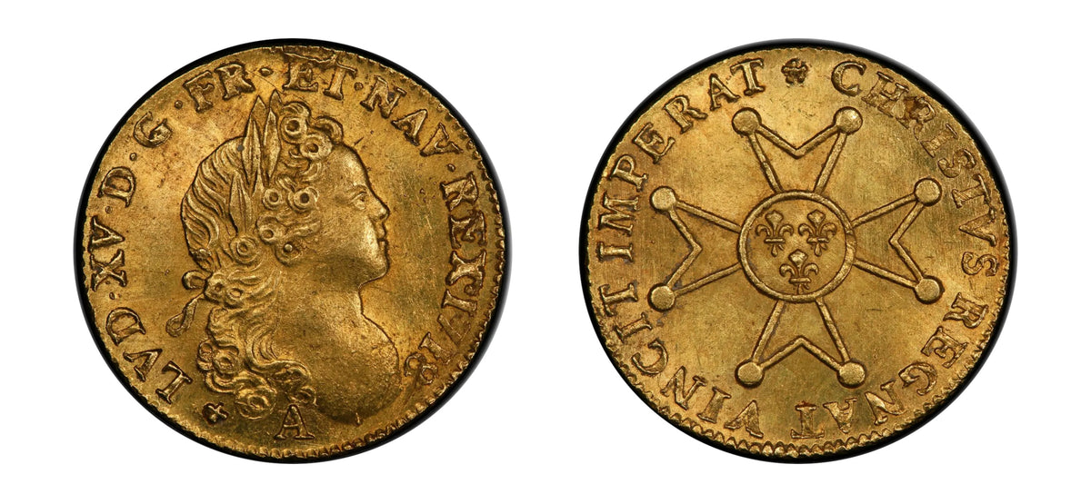 1718A 1LD'OR Louis XV PCGS MS63 - Hard Asset Management, Inc
