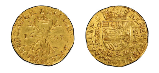 1603 FRANCE GOLD 2ALB Tournai PCGS MS61 - Hard Asset Management, Inc