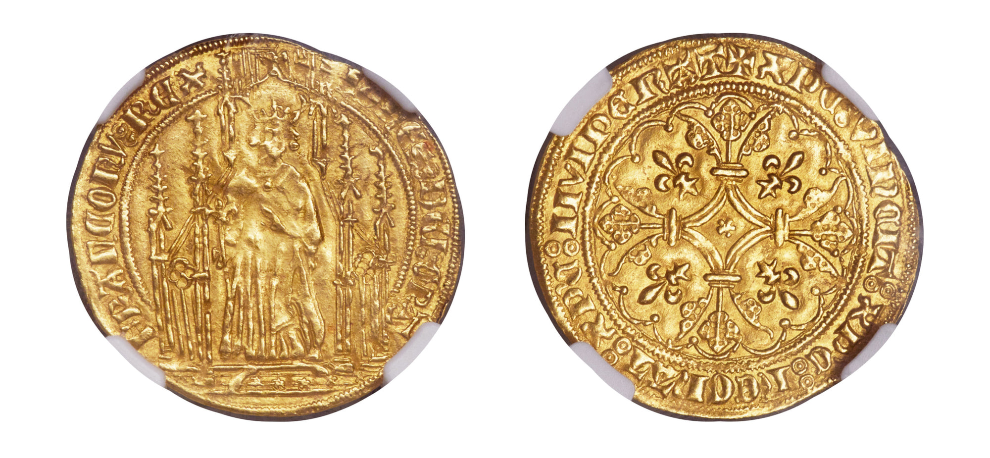 1350-1364 Gold Royal King Jean II Le Bon PCGS MS63 - Hard Asset Management, Inc