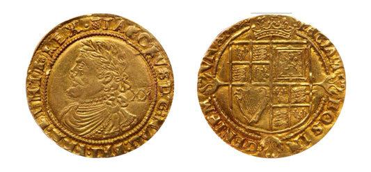 1621-1623 Gold Laurel King James I PCGS AU55 - Hard Asset Management, Inc