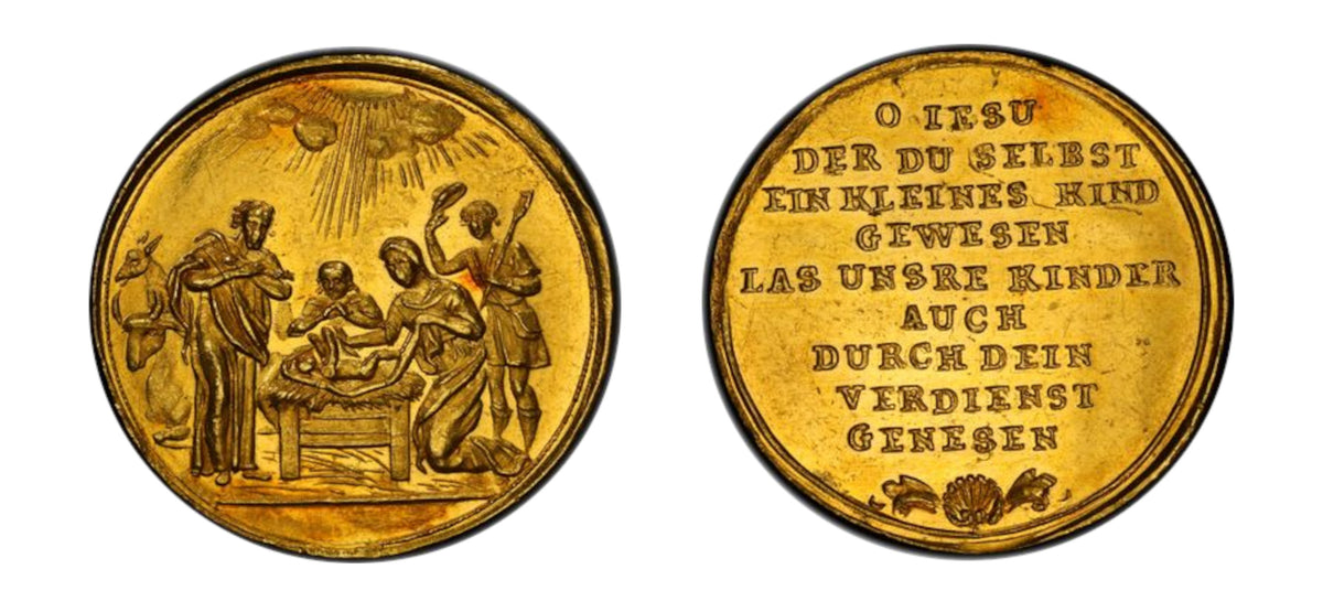 1701-1800 Gold Medal of 2 Ducats  PCGS SP62 - Hard Asset Management, Inc
